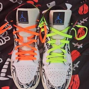 Jordan White and Black Sneakers